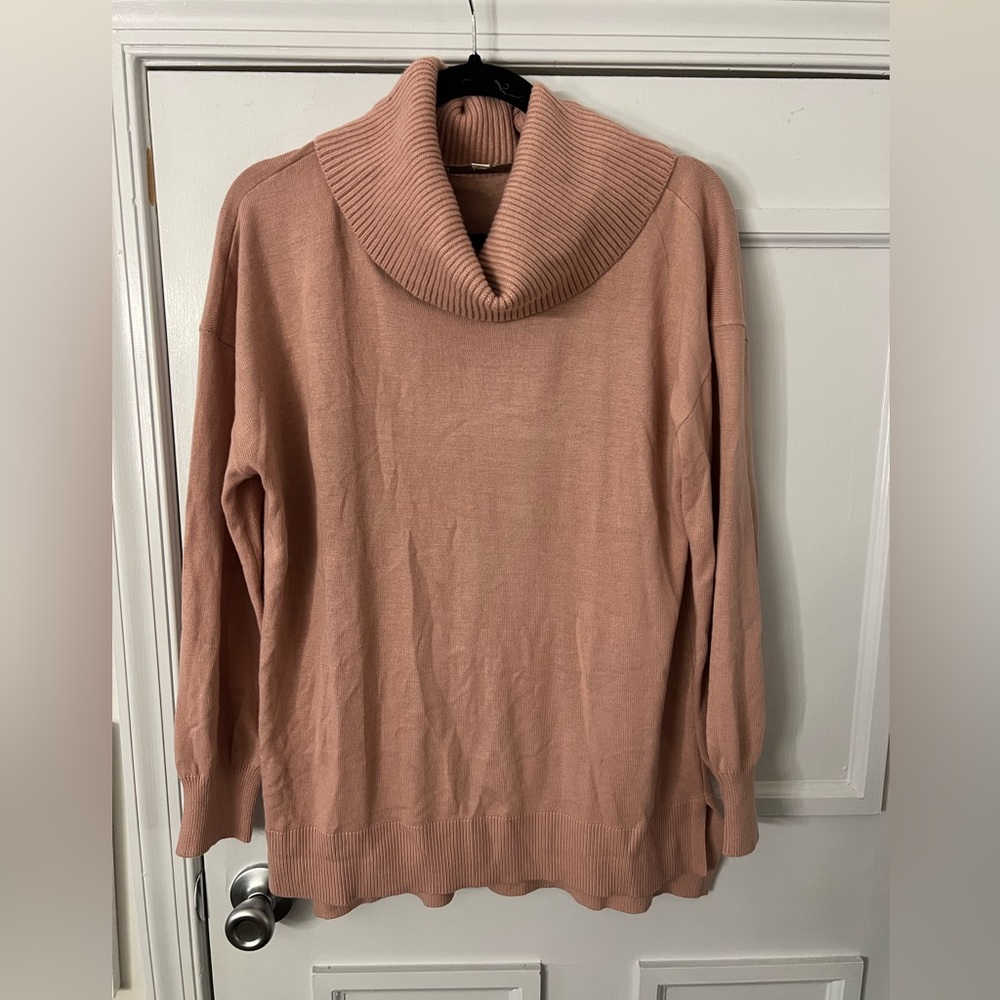 dusty rose pink tunic top